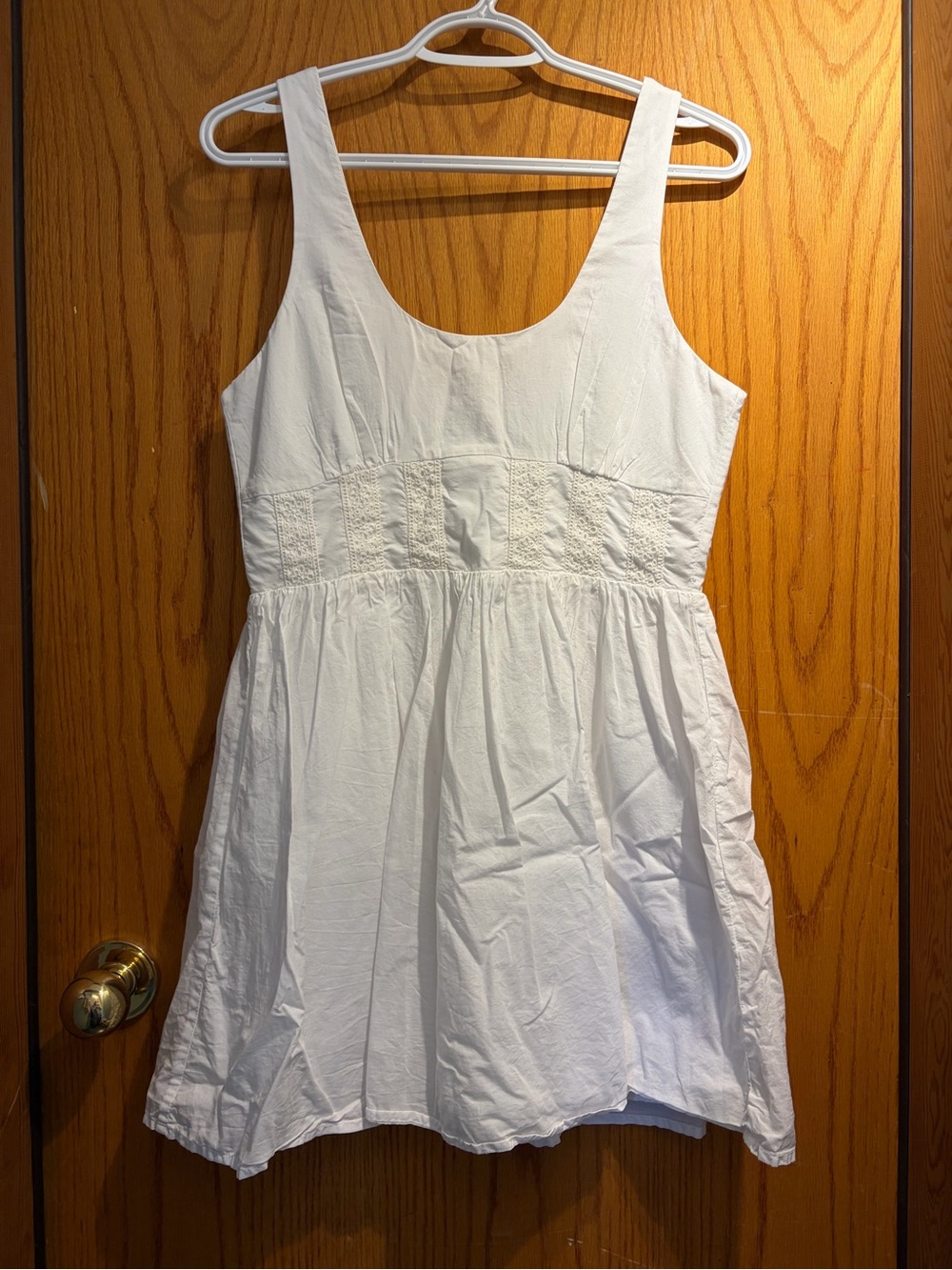 Broderie Anglaise White Mini Dress